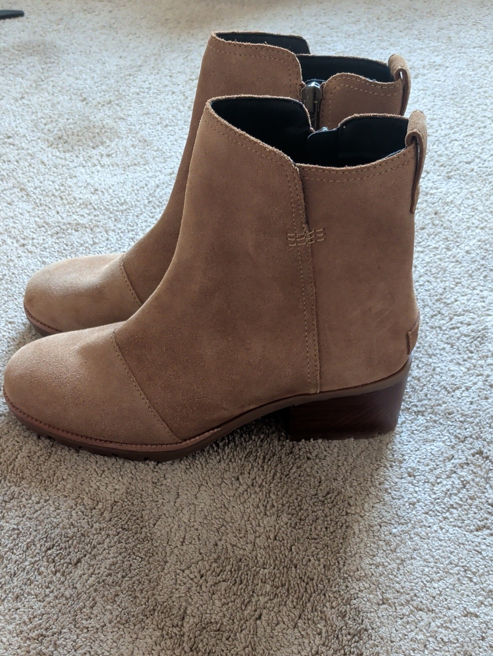 Sorel Cate Booties Tan Suede Size 8.5